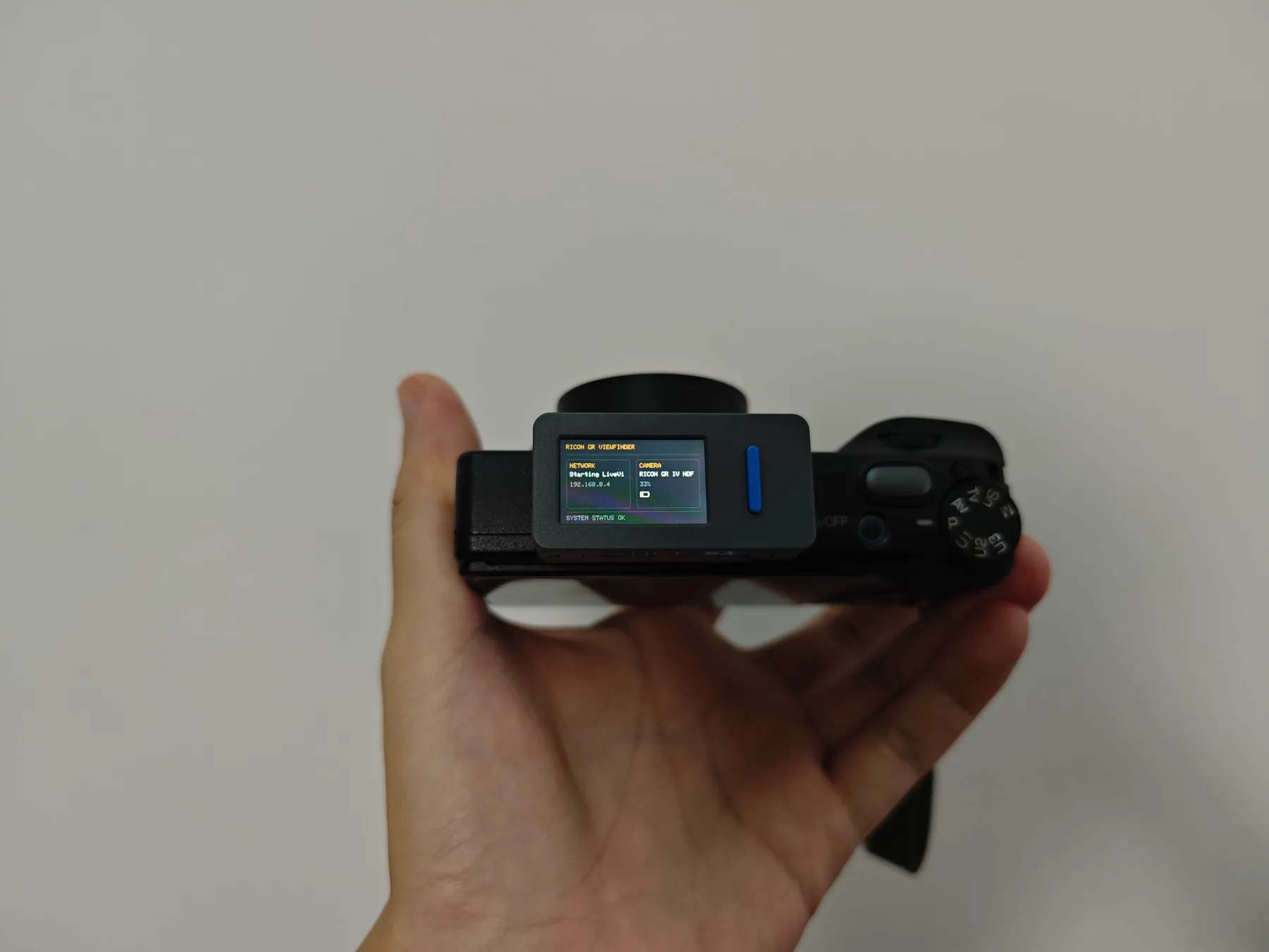 M5Stack StopWatch running a Ricoh GR wireless live view